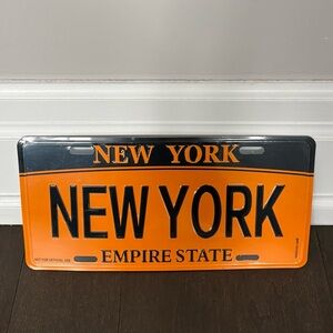 Brand New Sealed Collectable New York License Plate Decor Metal